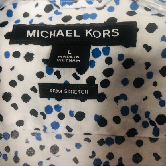 Michael Kors Polkadot Buttoned Down Shirt - Picture 3 of 6